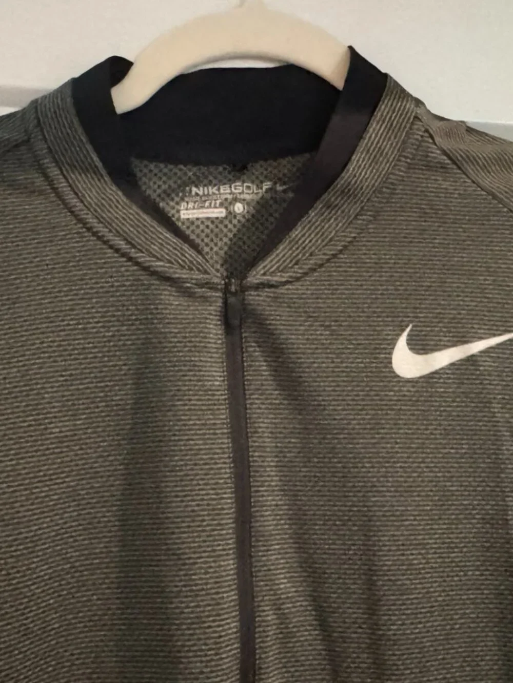 Nike Golf Dri-FIT Half-Zip Top Shirt Golf Men Pullover Charcoal Grey 833278-010